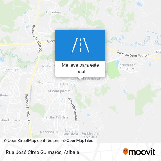 Rua José Cime Guimares mapa
