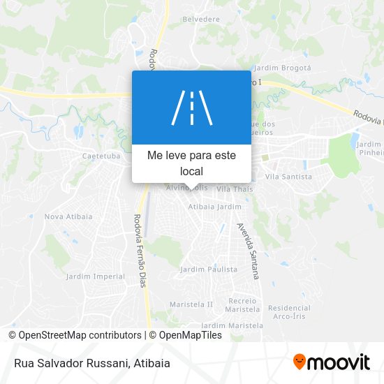 Rua Salvador Russani mapa