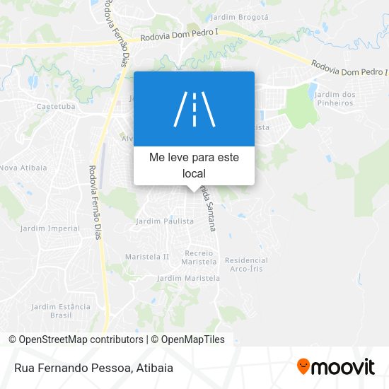 Rua Fernando Pessoa mapa
