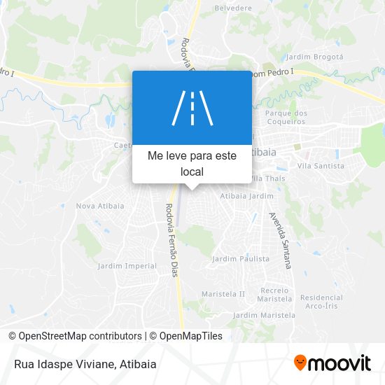 Rua Idaspe Viviane mapa