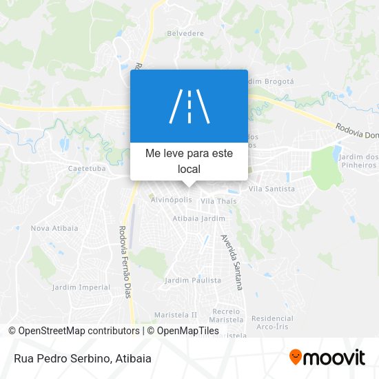 Rua Pedro Serbino mapa