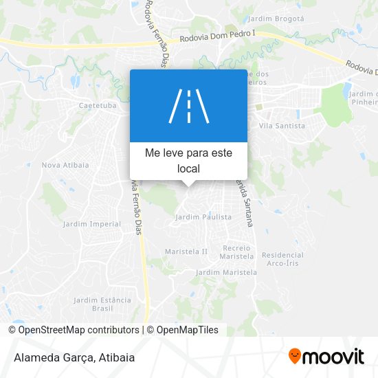 Alameda Garça mapa