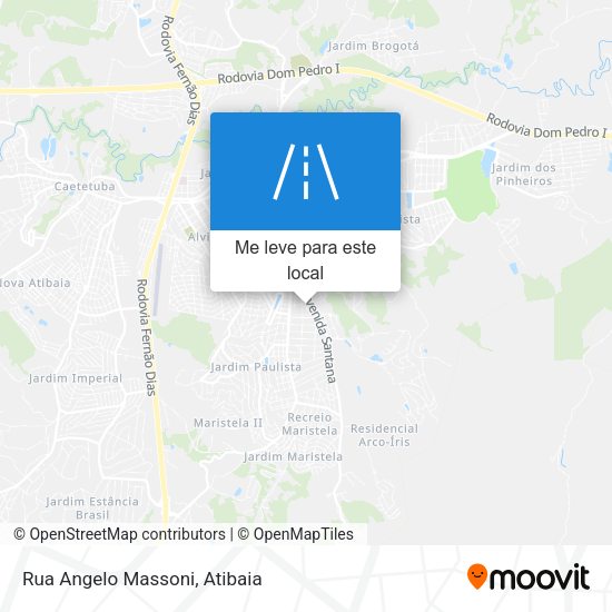 Rua Angelo Massoni mapa