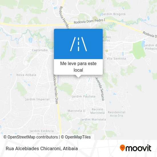 Rua Alcebiades Chicaroni mapa