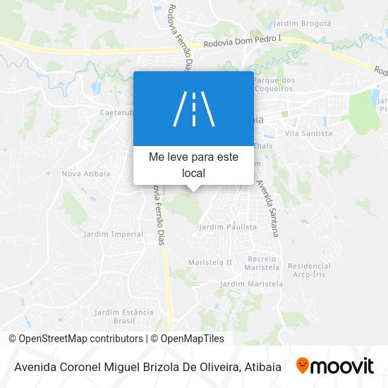 Avenida Coronel Miguel Brizola De Oliveira mapa