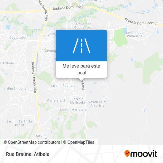 Rua Braúna mapa