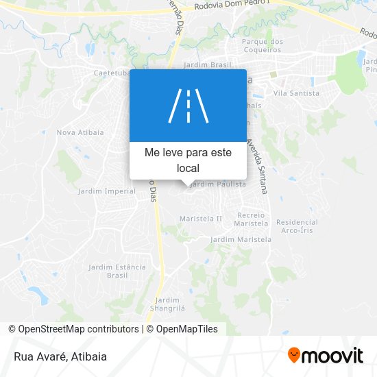 Rua Avaré mapa