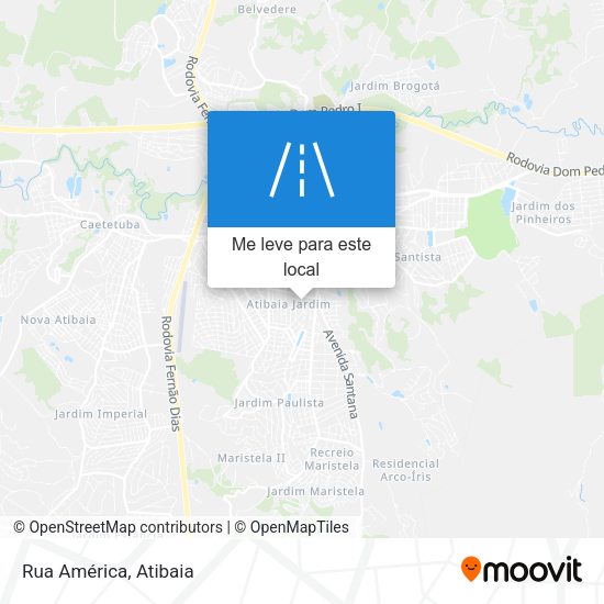 Rua América mapa