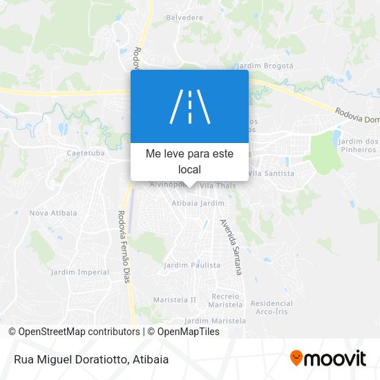 Rua Miguel Doratiotto mapa
