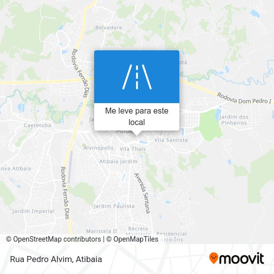 Rua Pedro Alvim mapa