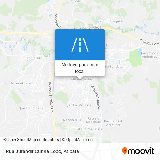Rua Jurandir Cunha Lobo mapa