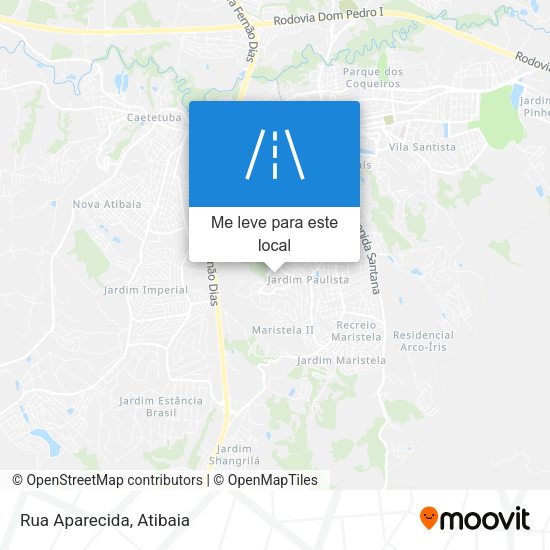 Rua Aparecida mapa