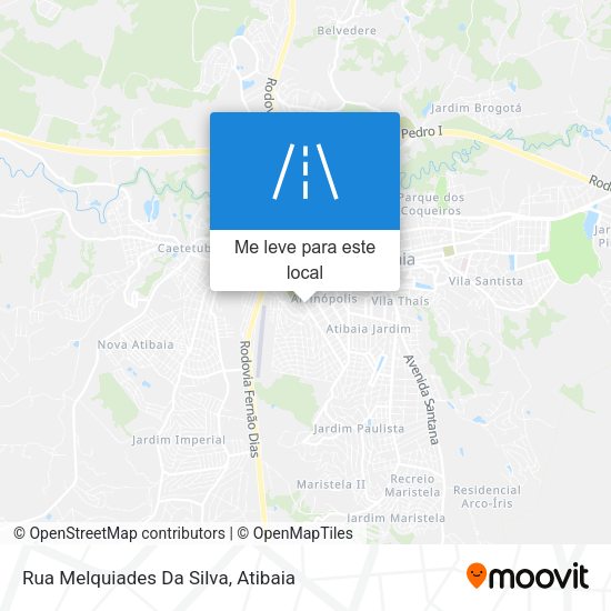 Rua Melquiades Da Silva mapa