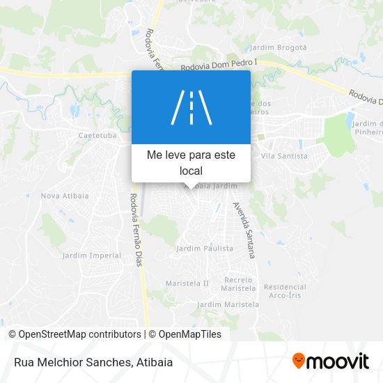 Rua Melchior Sanches mapa