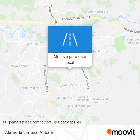 Alameda Limeira mapa