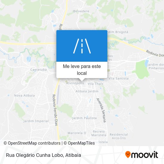 Rua Olegário Cunha Lobo mapa