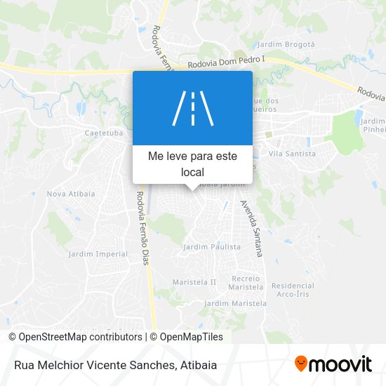 Rua Melchior Vicente Sanches mapa