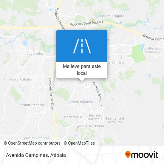 Avenida Campinas mapa