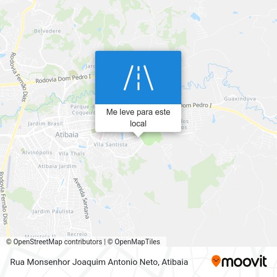 Rua Monsenhor Joaquim Antonio Neto mapa