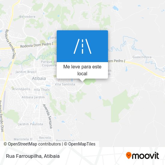 Rua Farroupilha mapa