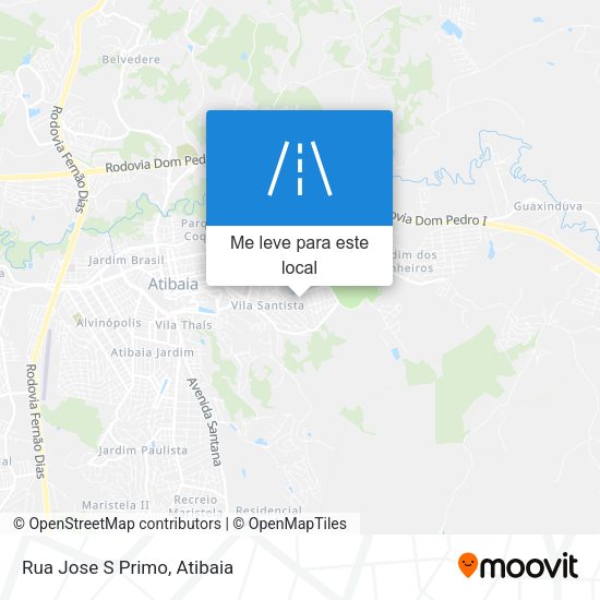 Rua Jose S Primo mapa