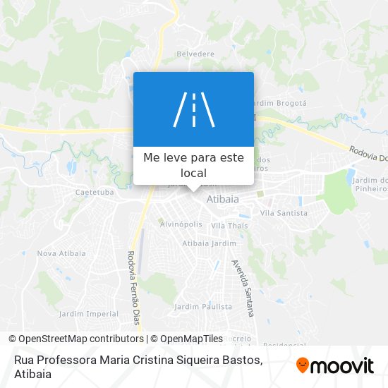 Rua Professora Maria Cristina Siqueira Bastos mapa