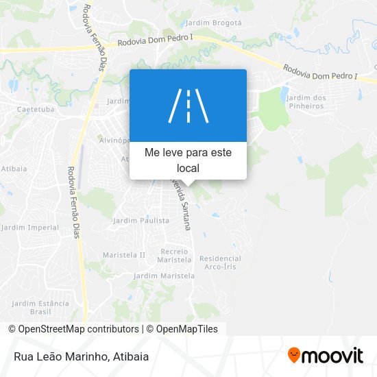 Rua Leão Marinho mapa