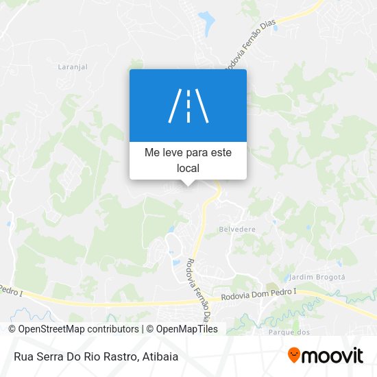 Rua Serra Do Rio Rastro mapa