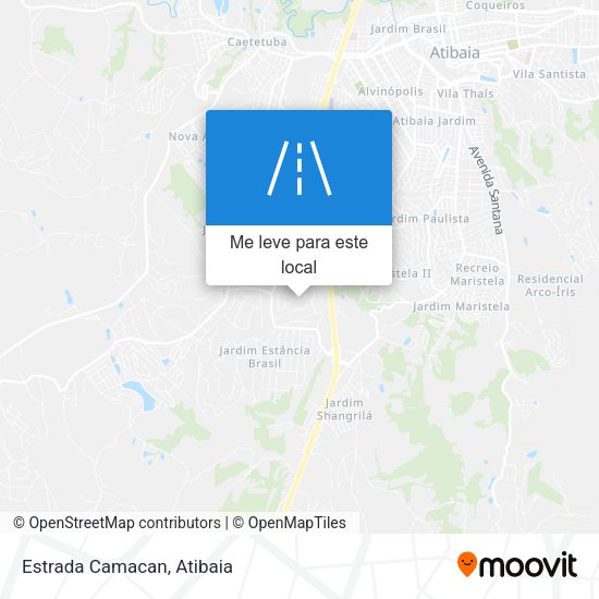 Estrada Camacan mapa