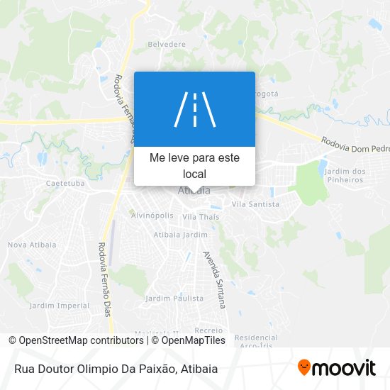 Rua Doutor Olimpio Da Paixão mapa