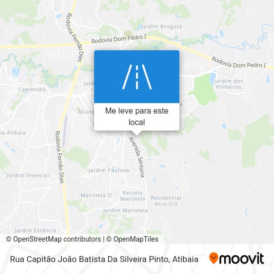 Rua Capitão João Batista Da Silveira Pinto mapa