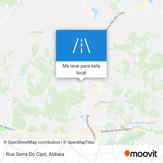 Rua Serra Do Cipó mapa