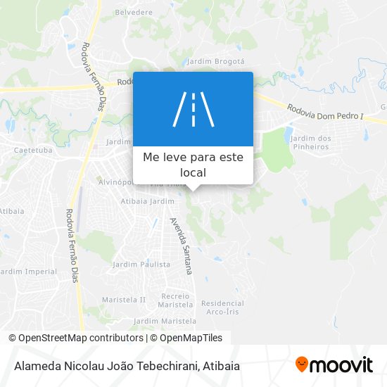 Alameda Nicolau João Tebechirani mapa