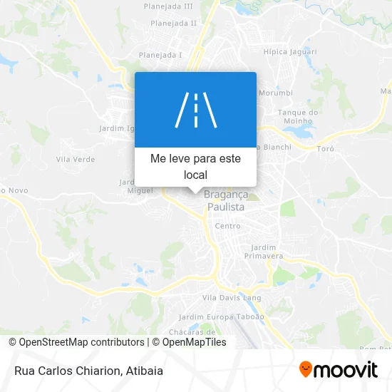 Rua Carlos Chiarion mapa
