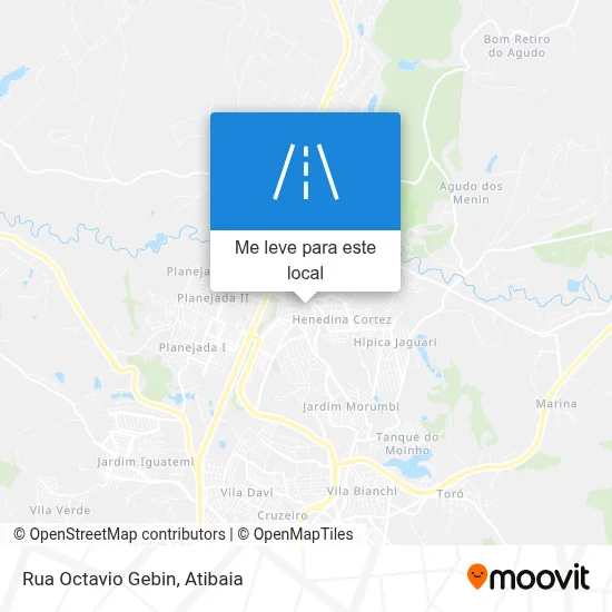 Rua Octavio Gebin mapa