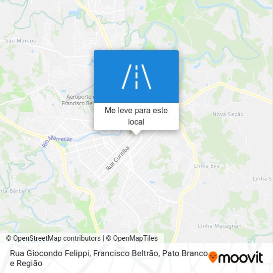 Rua Giocondo Felippi mapa