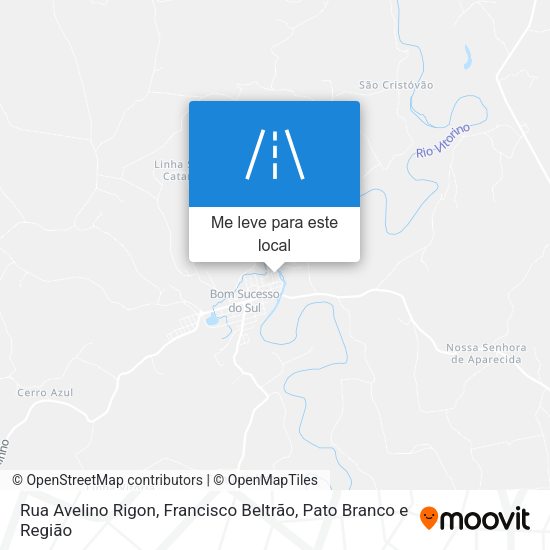 Rua Avelino Rigon mapa