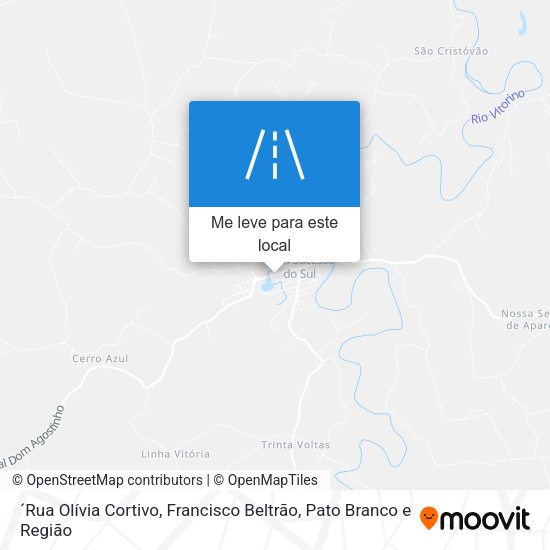 ´Rua Olívia Cortivo mapa