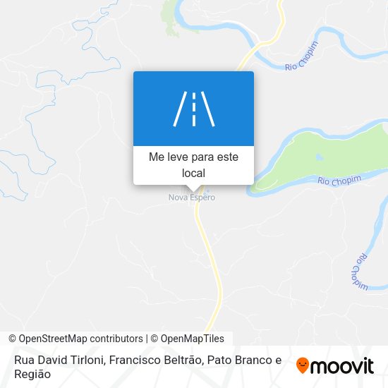 Rua David Tirloni mapa