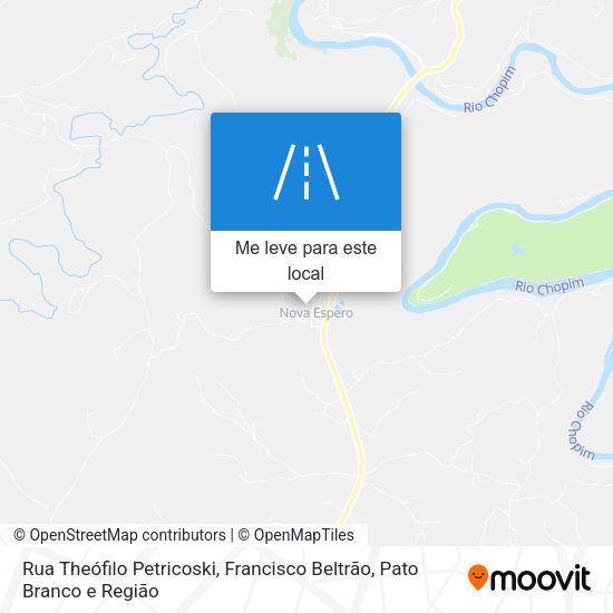 Rua Theófilo Petricoski mapa