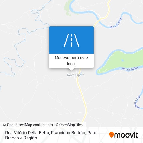 Rua Vitório Della Betta mapa