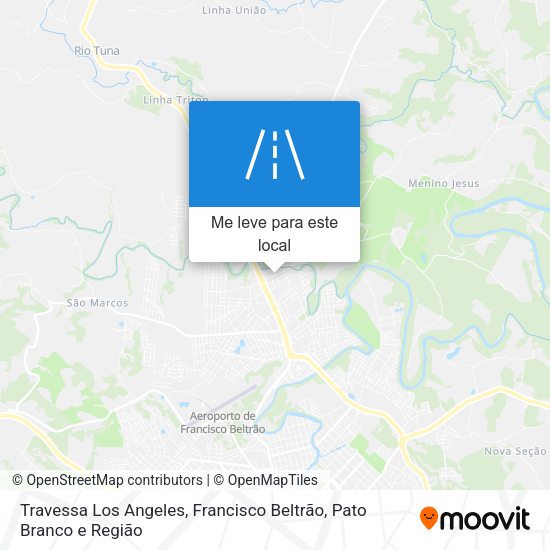 Travessa Los Angeles mapa