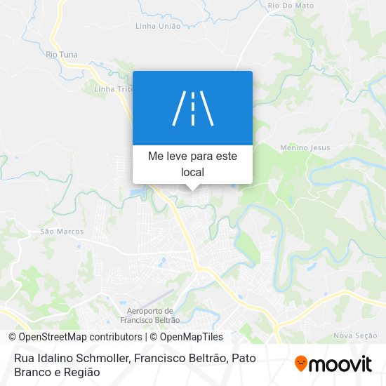Rua Idalino Schmoller mapa