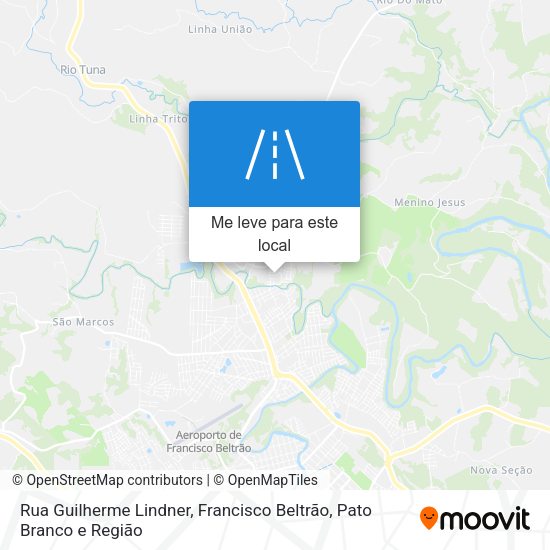 Rua Guilherme Lindner mapa