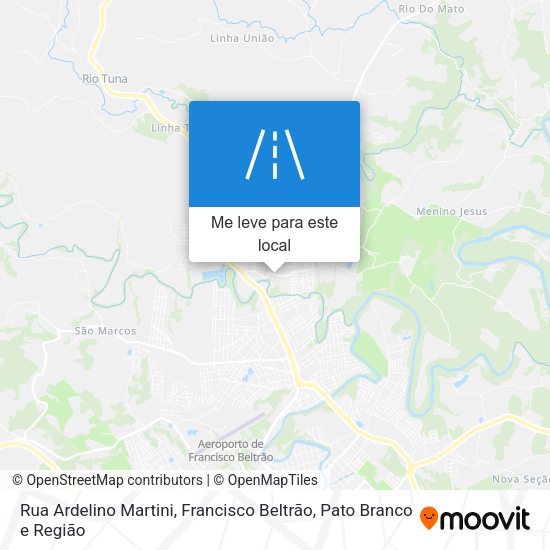 Rua Ardelino Martini mapa