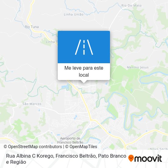Rua Albina C Korego mapa