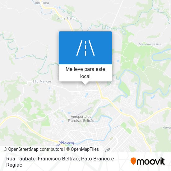 Rua Taubate mapa
