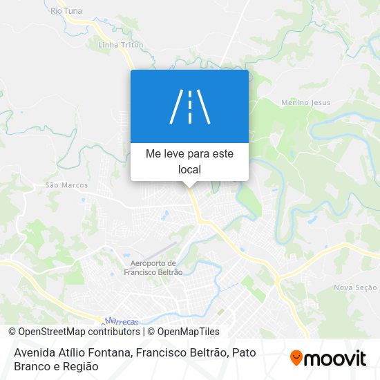 Avenida Atílio Fontana mapa