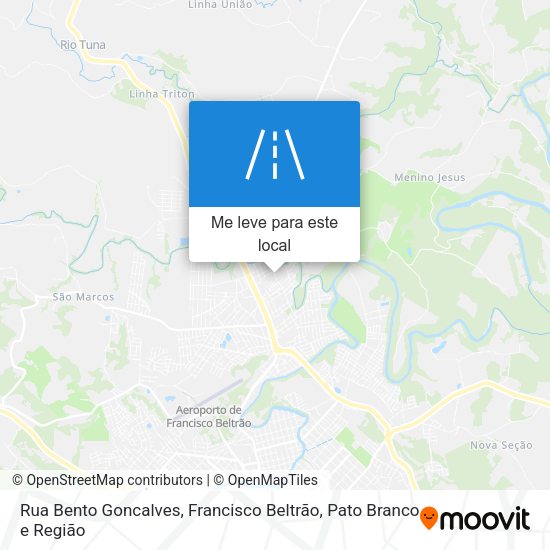 Rua Bento Goncalves mapa