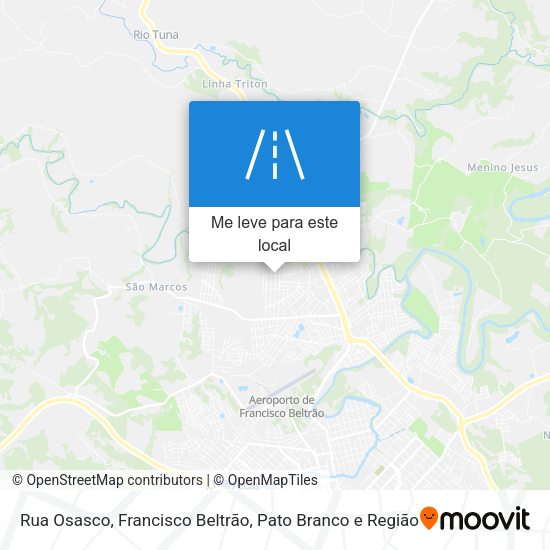 Rua Osasco mapa